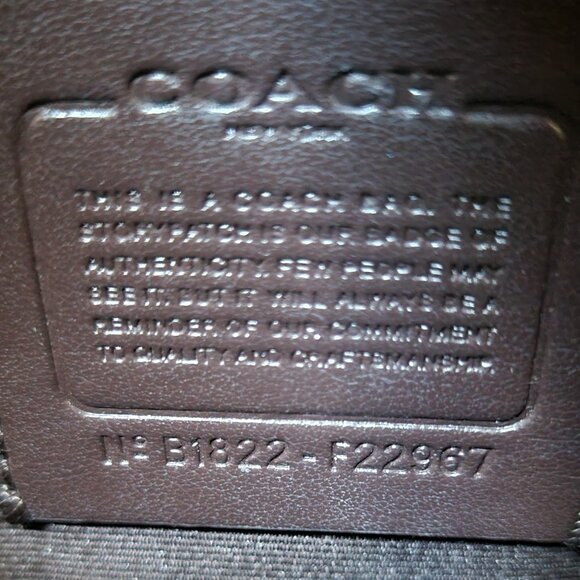 COACH | Womens Leather Shoulder Tote - Cream/Off-White - Picture 6 of 7